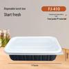 Disposable Rectangular Takeout Meal Boxes