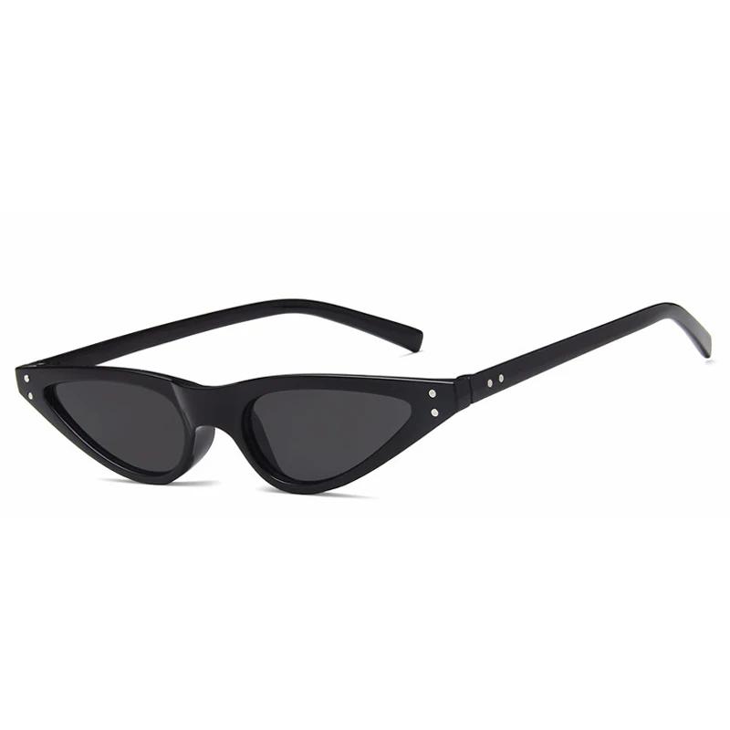 Cat Eye Sunglasses Women's Fashion Retro Small Frame Sun Glasses Vintage Narrow Sunglasses Trending UV400 Eyewear