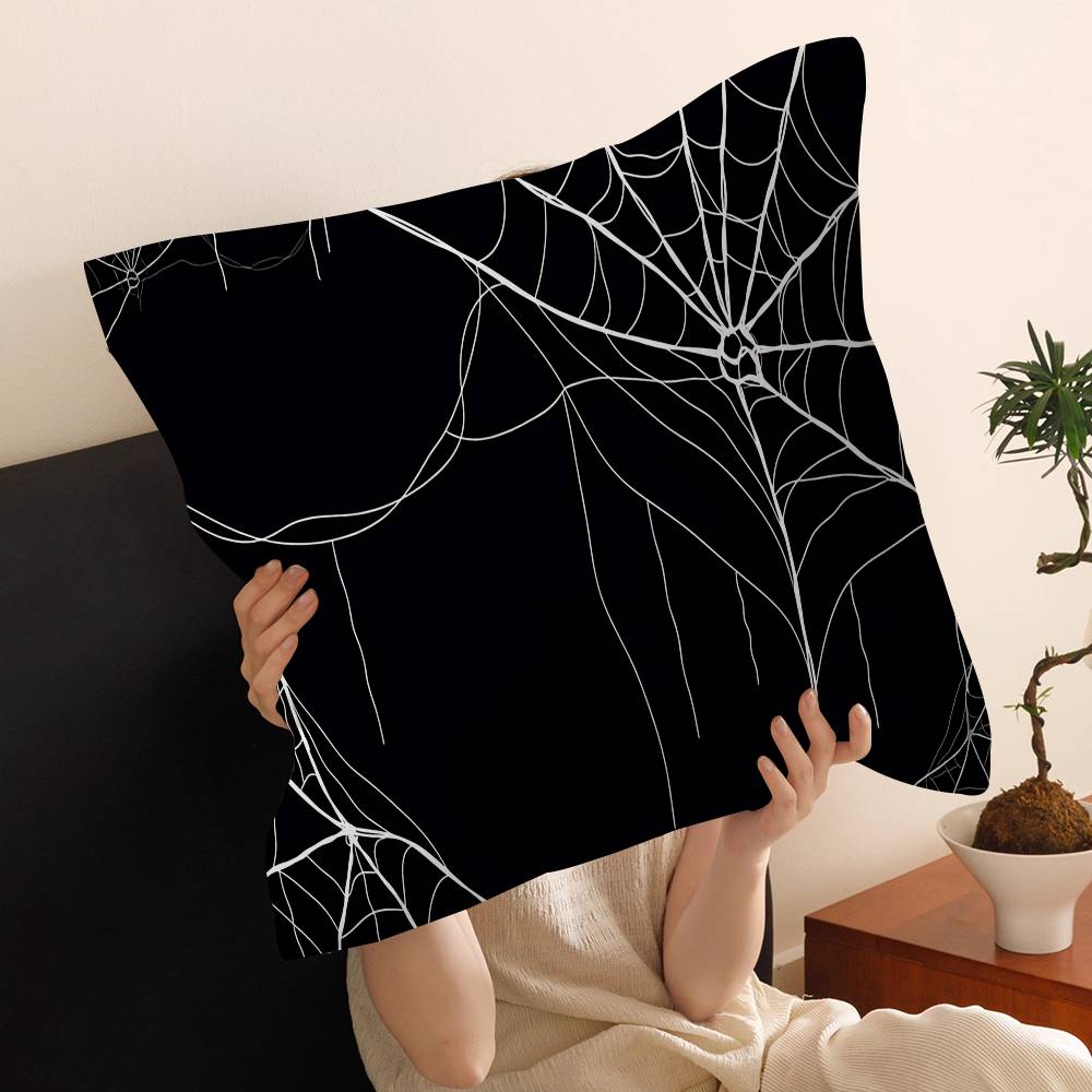 Halloween Spider Web Decoration Pillow Cover Design Cushion Cover Decor Holiday Decorati