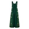 Womens Casual Overalls Jumpsuits Adjustable Straps Sleeveless Print Comfy Rompers With Pocket