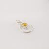 Yellow Cat's Eye Gemstone 925 Sterling Silver Jewelry Partywear Pendant 1.2" For Her PP-68-38
