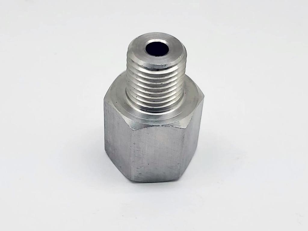 Stainless Steel Sensor Adapter Male to Female Converter Connector Male M14P1.5 to M16 x1.5 HEX 18