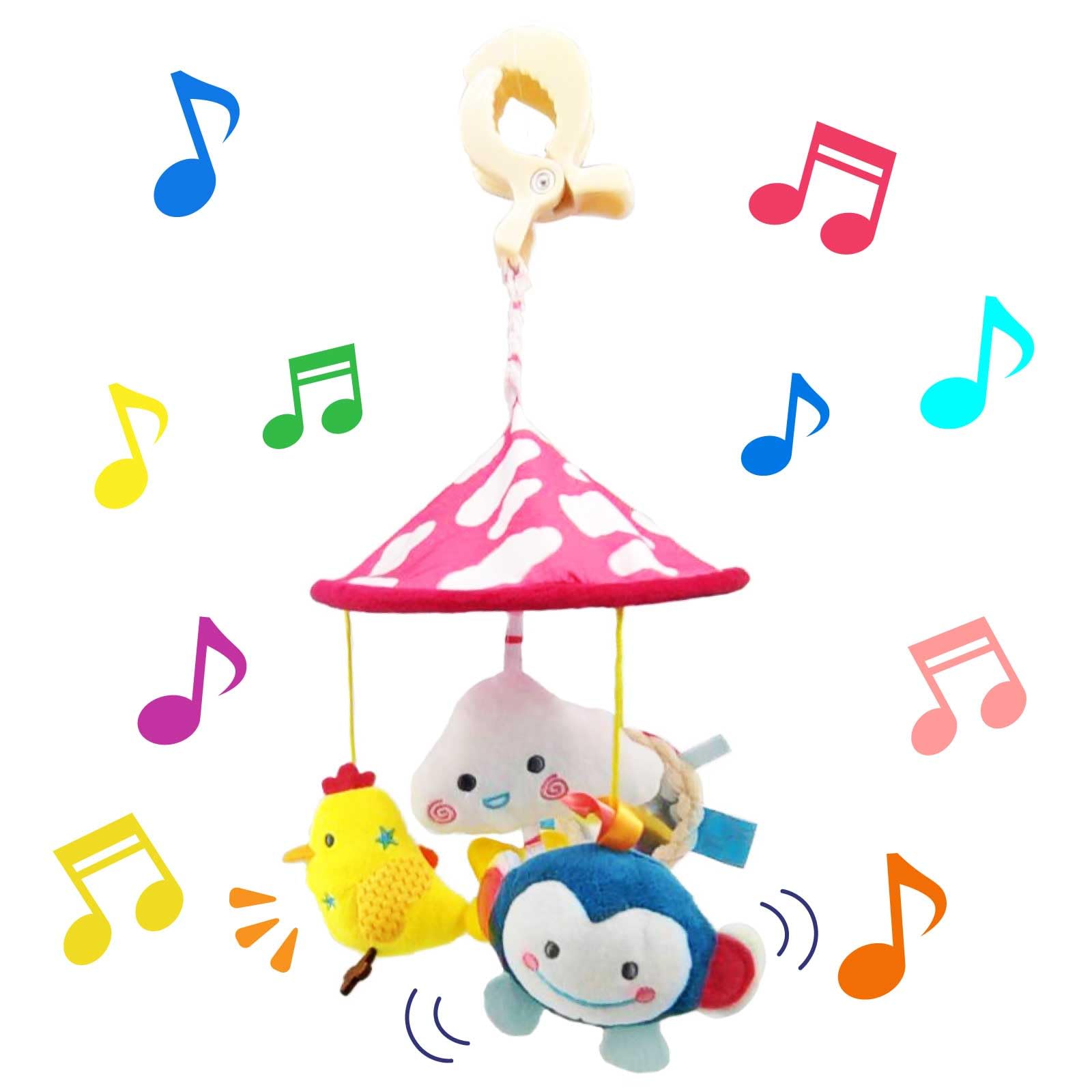 

Smiim Baby Stroller Merry Bed Baby Toy Car Child Seat For Going Out Baby Shower Birthday Present (Pink) розовый