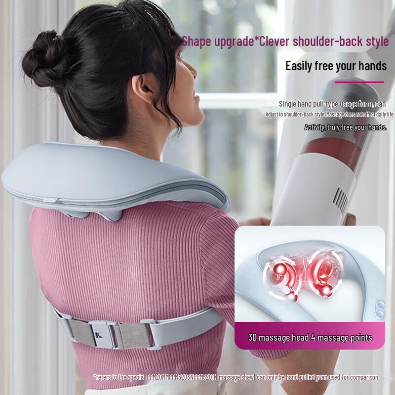 Philips 3D Kneading Neck and Shoulder Massager with Heat CN plug (adapter included)