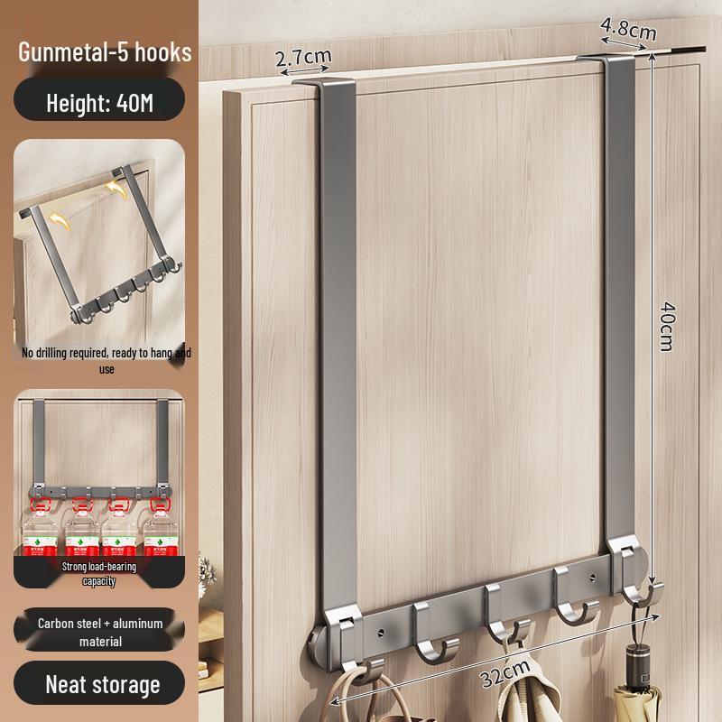 Silent Adhesive Wall-Mounted Clothes Hanger Hook for Bedroom Doors