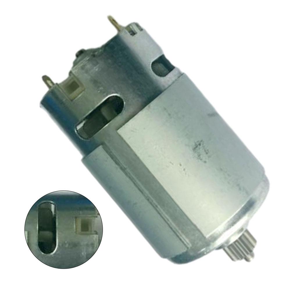RS550 12V DC Motor With Two-Speed 12-Tooth Rotor 400-19500rpm High Torque Gear Box For Electric Drill Power Tools Motor Parts