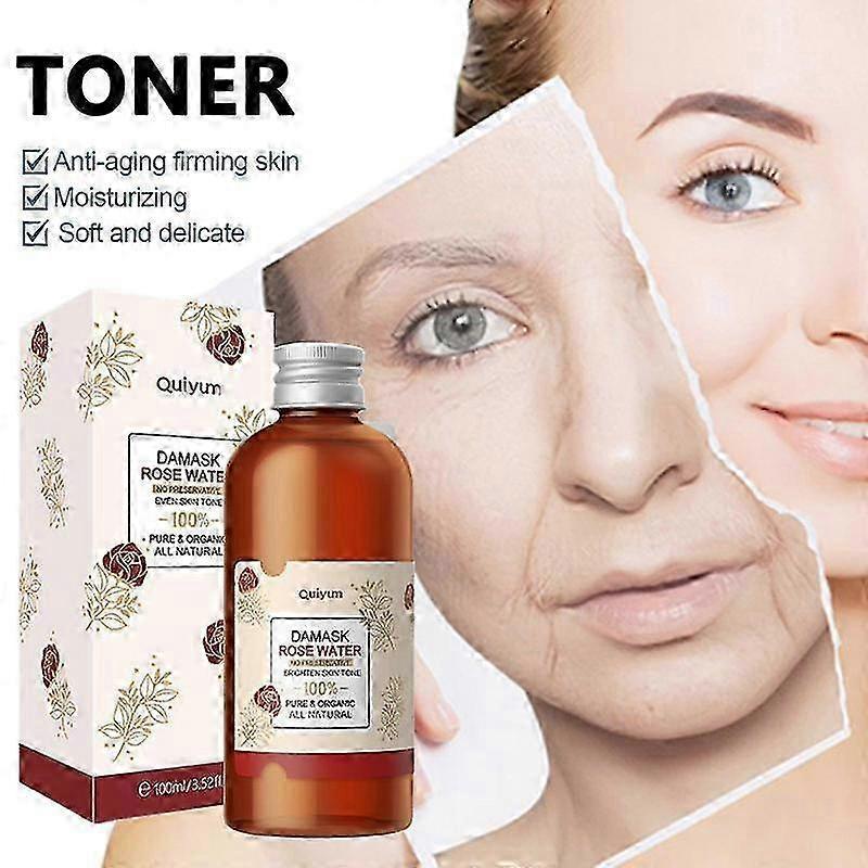 2025 Rose Water Damask Rose Hydrosol Brighten Skin Tone Rose Hydrosol Facial Toner Organic Rose Petals Essence Rose Essential Oil