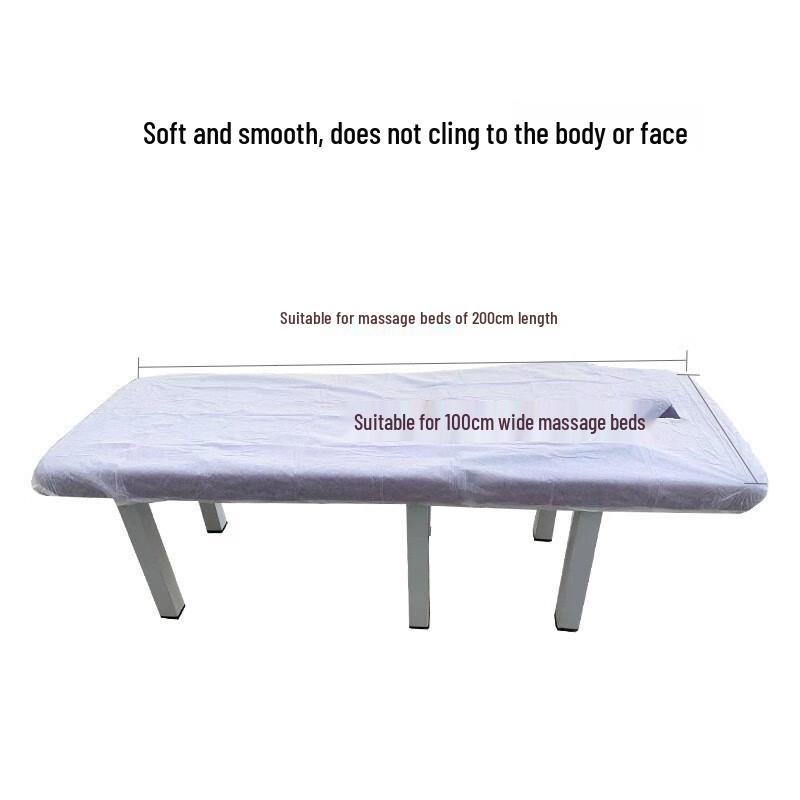 Disposable Waterproof Massage Bed Sheet with Face Hole