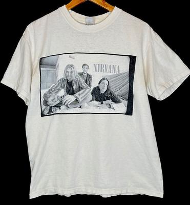 Vintage 90s Kurt Cobain Nirvana Band T-shirt EG832