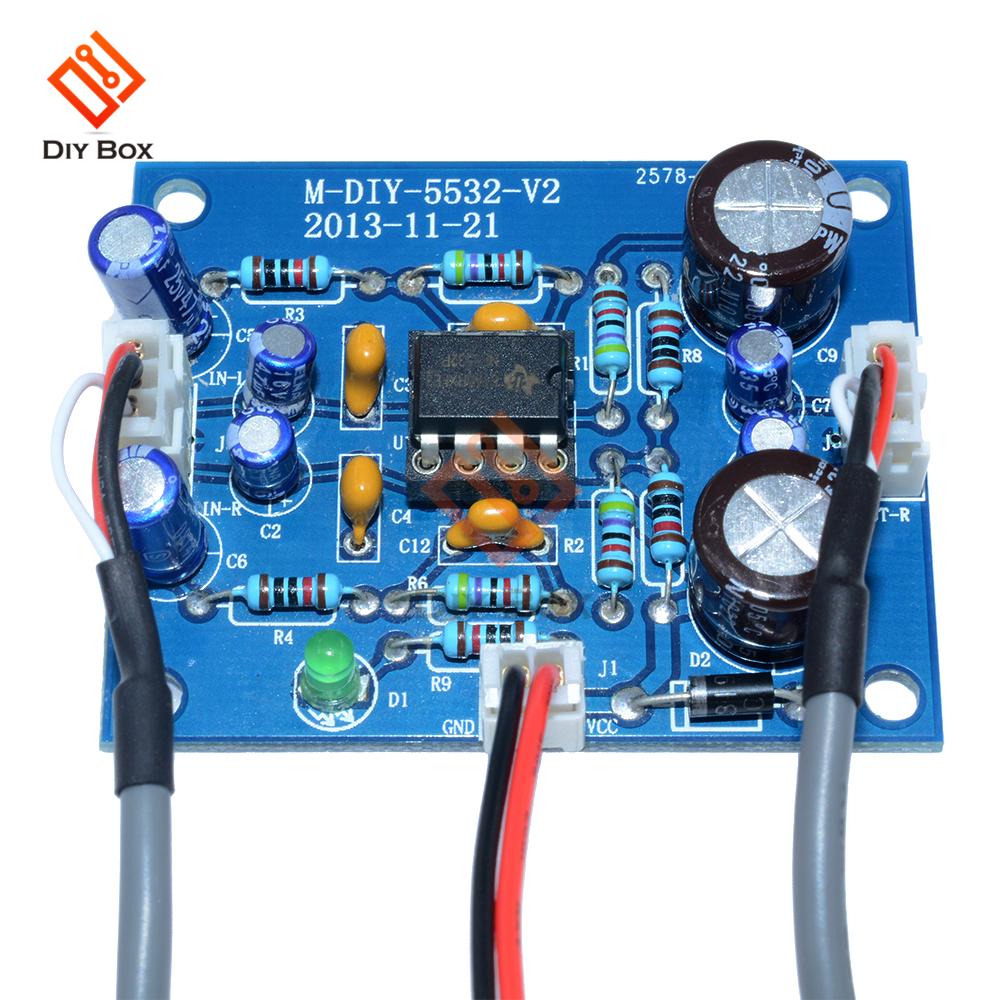 NE5532 Amplifer Board OP-AMP HIFI Preamplifier Signal Bluetooth Amplifer Preamplifier Board DC12-35V