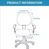 Elastic Office Chair Cover Print Split Computer Armchair Spandex Dust-Proof Seat Covers Stretch Slipcover Living Room