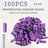 Bits for Manicure and Pedicure Tools Professional 100Pcs Nail Drill Sanding Bands, Unscented Nail Drill