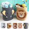 Felt Laundry Basket Elephant Pattern Laundry Hamper Kwaii Animal Storage Basket  Cabinet