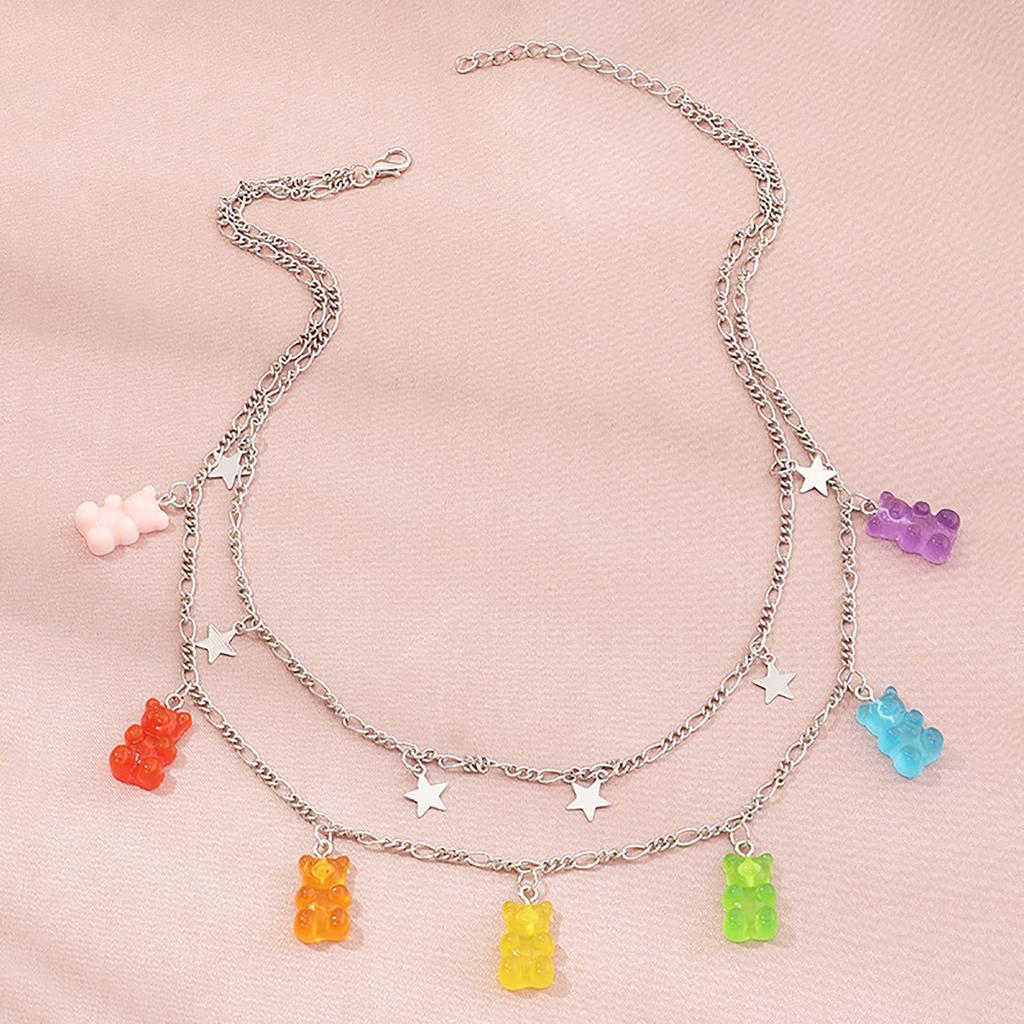 -Bear Necklaces, Choker Necklaces, Multilayer Necklace