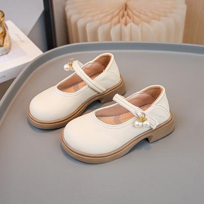 Chaussures pour filles Chaussures de princesse pour enfants Petites chaussures en cuir 2025 printemps et automne nouvelles chaussures simples à semelle souple Doudou Mary Jane mode pour bébé