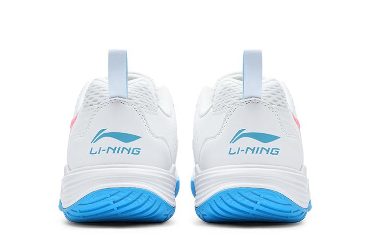 Li Ning Flying Eagle Breathable Badminton Shoes Unisex White Blue AYTU001-2