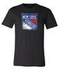 Maglietta con logo distressed New York Rangers S-6XL Tracciabile!!