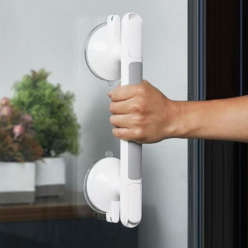Poignées Ventouse en Plastique Antidérapantes Sécurité Bain Barres d'Appui Sécurité Bain Pas de Perçage Requis Poignées de Soutien Accessibilité