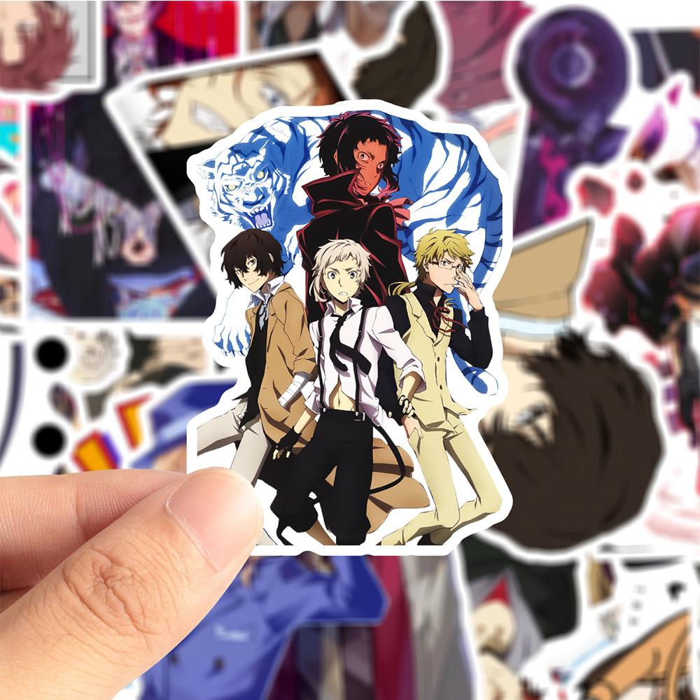 10/30/50pcs Cool Anime Bungo Stray Dogs Stickers Classic Japanese Manga Decals DIY Skateboard Phone Notebook Cartoon Sticker Toy