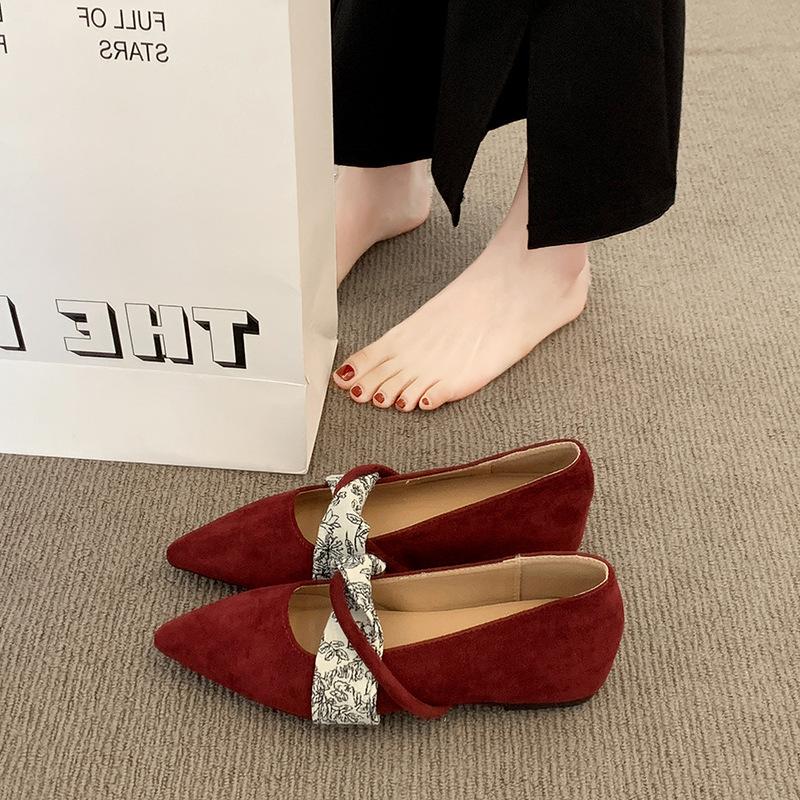 Retro Mary Jane schoenen met interne hakverhoging, nieuwe zachte en veelzijdige pendelschoenen met één pedaal