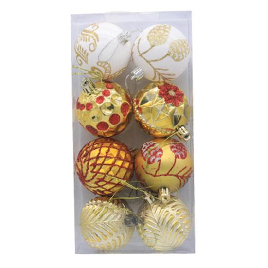 Minge de culoare de Crăciun Creativă irezistibilă Manopera fină Minge de Crăciun Decorare pentru brad de Crăciun Ball Pandantiv Minge de Crăciun Articole pentru petreceri