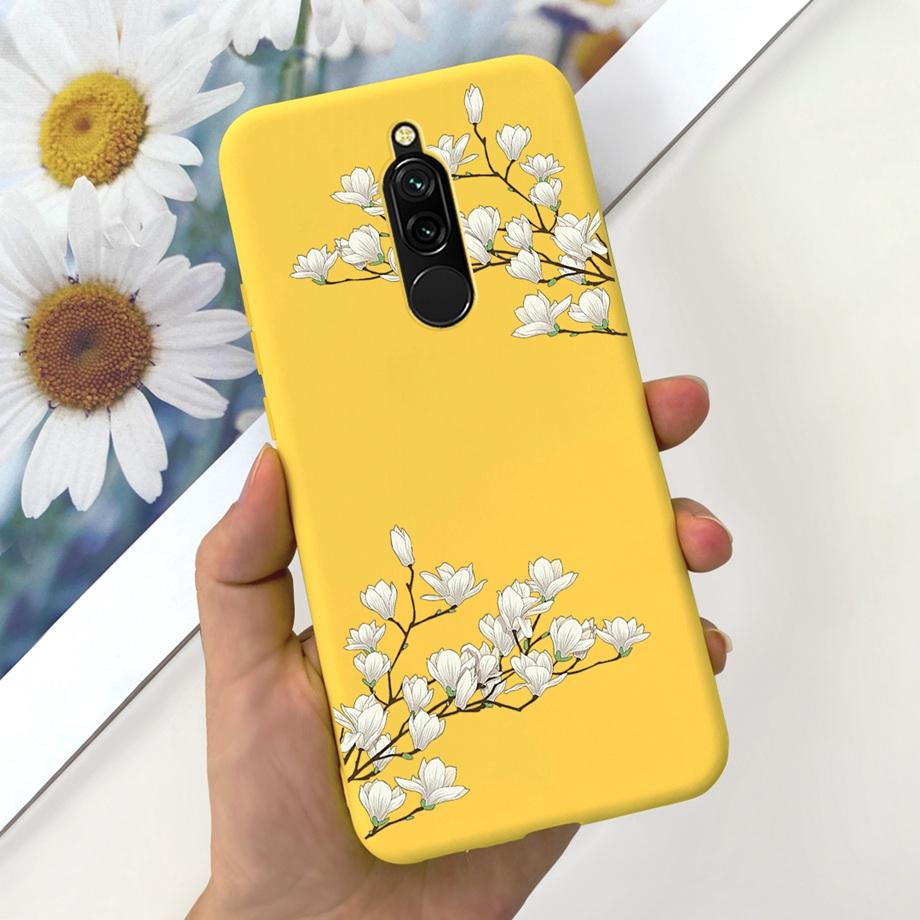 Liquid Silicone Cute Case for Xiaomi Redmi 8 Capa Protective Back Cover For Redmi Note 8 Pro Note8Pro Note 8T Bumper Redmi8 Case