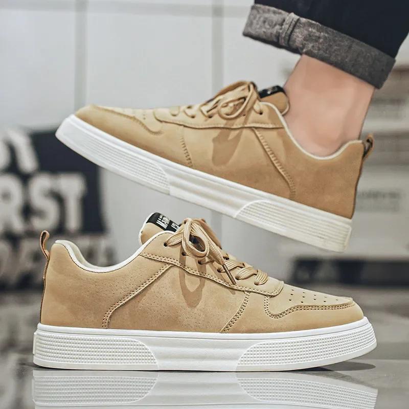 Schuhe Skateboard für Herren Mode Grün Niedrige Sneaker Große Größe 48 Rutschfeste Sportschuhe