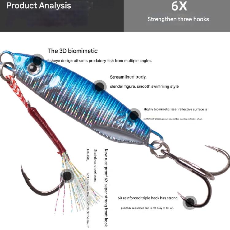 5Pcs Sinking Fishing Baits Cast Jigging Spoon Lures High Reflective Baits Casting Jigs Saltwater Fishing Accessories