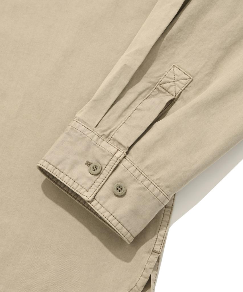 COVERNAT Pocket Dyed Shirt Beige