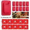 20pcs Tool Holder and Battery Mount Holder for Milwaukee 18V Battery Mounts Rack for 18V Batteries Drill Tool Hangers Storage