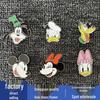 New Mickey Mouse Flower Metal Charms for Crocs - Decorative Shoe Accessories