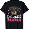 Unisex Cute Rottie Rottweiler Mama T Shirt Mothers Day Dog Mom