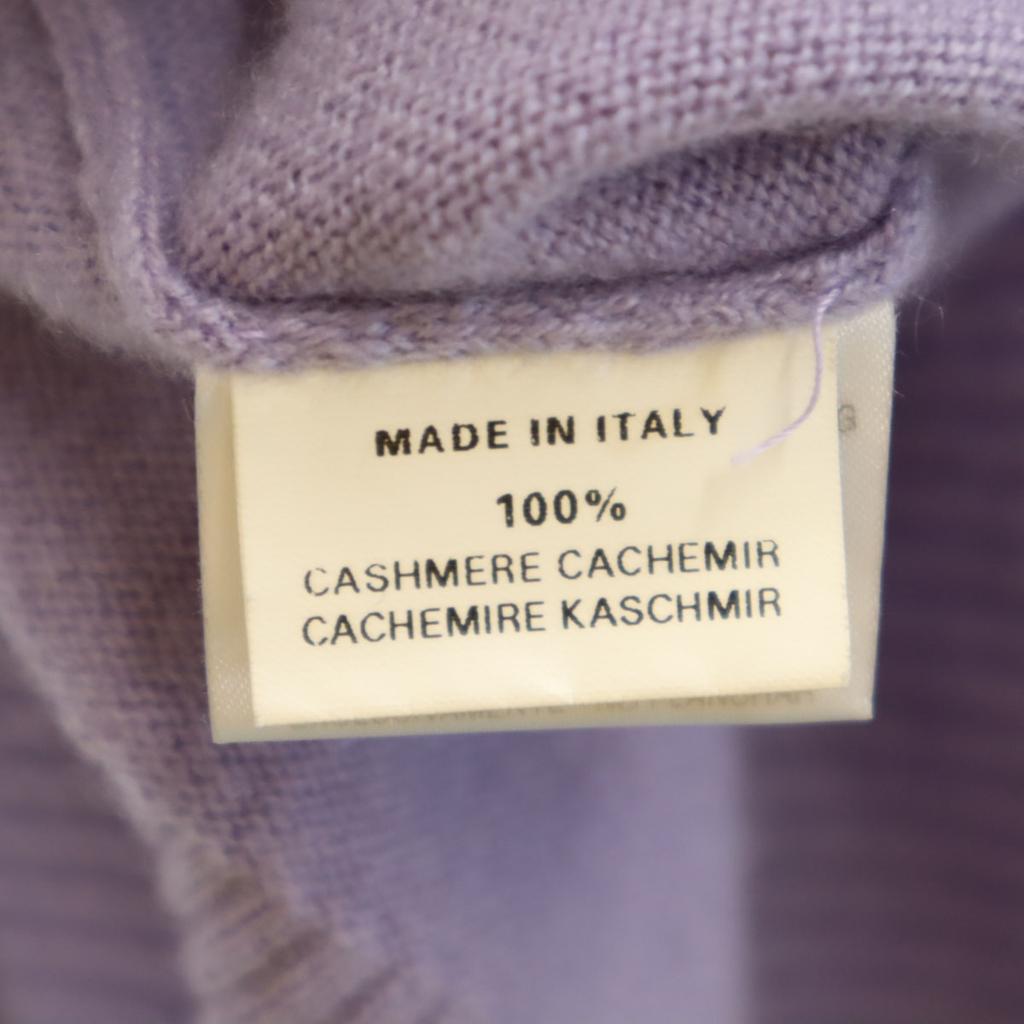 HERMES Made in Italy 100% cashmere Long sleeve Half zip knit L sweater Men's Used