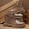 22 Herbst Martin Stiefel High Top Lederschuhe lässig Retro Kurzstiefel Mittelhoch Britischer Stil Desert Boots