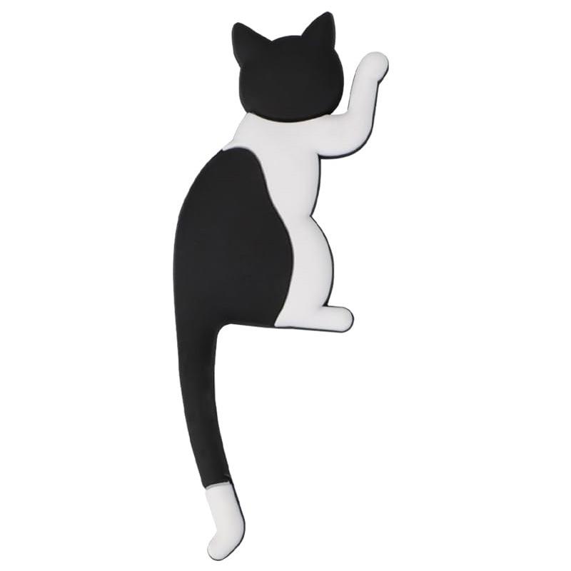 6 Pack Cat Refrigerator Magnet Cute Fridge Magnets Hanging Hook 2 in 1 for Whiteboard Kitchen Office Photo Memo Room Decoration