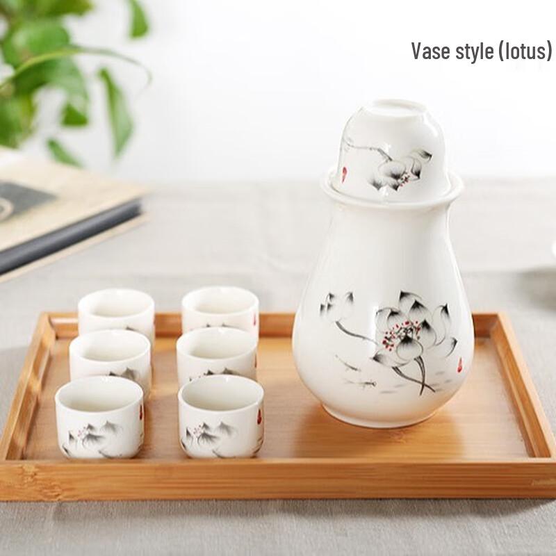 

Lotus Rhyme Ceramic Warm Wine Set
