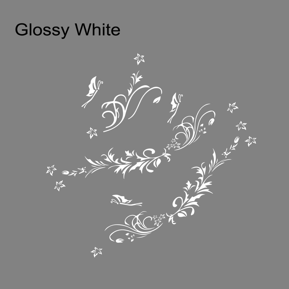 Car Body Side Sticker Carving Hollow Flower Butterfly Auto Vinyl Decal Scratch Resistant Personalized Car DIY Decoration Sticker