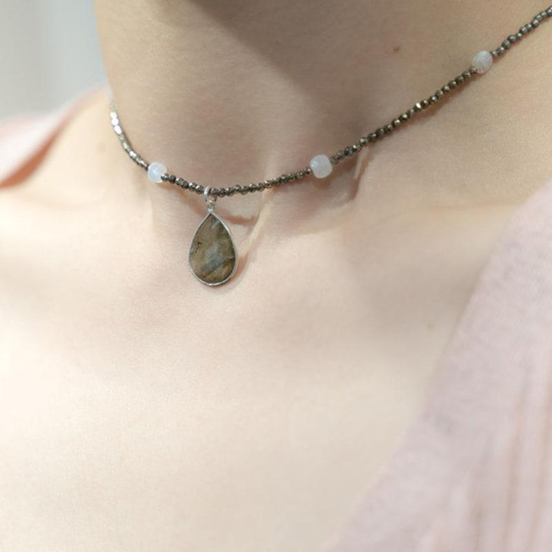 HARANG HR 47N_Gemstone Beads Necklace