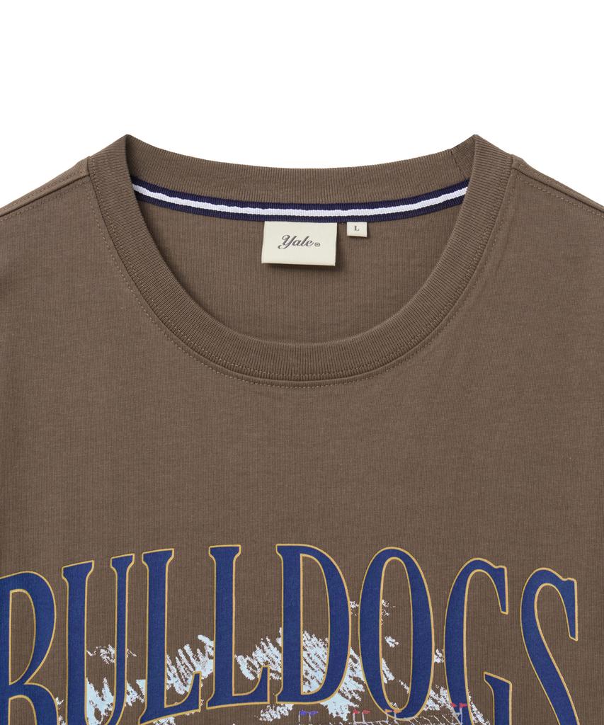YALE Bulldogs Baseball Graphic T-Shirt_Brown