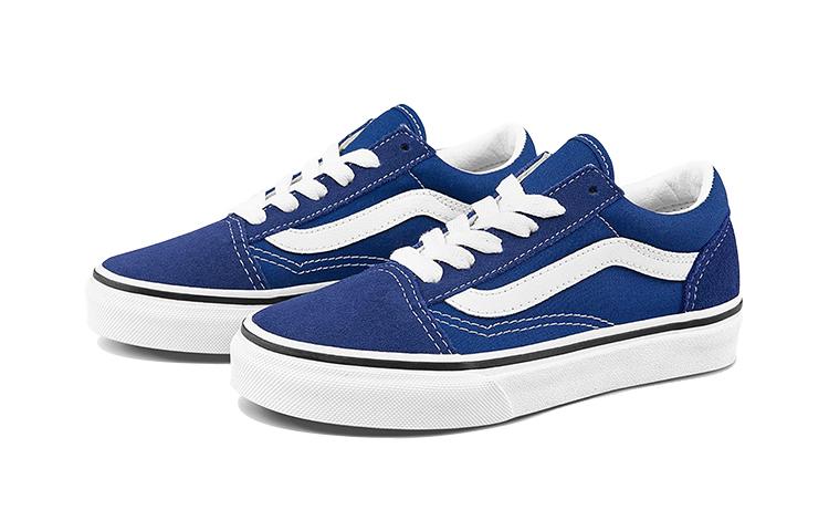 Vans Canvas Low top Kids' Skateboarding Shoes Blue Children Aged 3 7 Years Old VN0A4BUU2JO