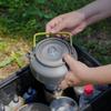 0.8/1.2/1.8L Camping Water Kettle Lightweight Aluminium Alloy Teapot for Outdoor Tourism Cookware Travel Hiking Picnic Tableware