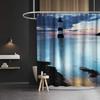 Seascape Wall Decor Portland Head Lighthouse Shower Curtain Landscape Artwork Tropical Ocean Art Curtain For Bathroom With Hooks