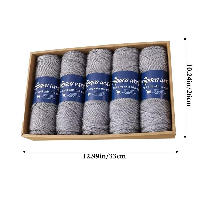 Fingering Weight Yarn Alpaca Wool Scarf Yarn Soft Scarf Thread Fingering Sock Weight Yarn Comfortable Thin Yarn For Family