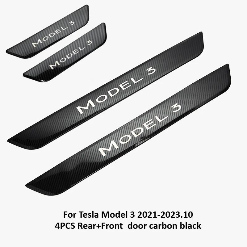 Stainless Steel Door Welcome Pedals for Tesla Model Y Juniper Model 3 2025+ Sill Protector Bars Cover Interior Car Accessories