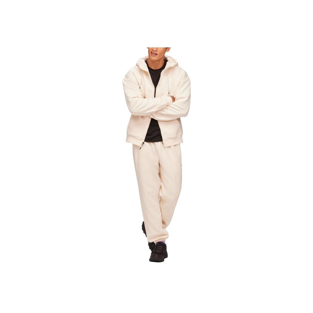 HOKA ONE ONE Solid Fit Hooded Jacket Men Jackets Beige 1151391-EGN
