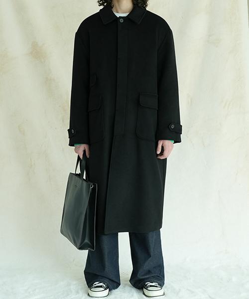 Avandress 125Cm Super Long Unisex Balmacaan Coat Black