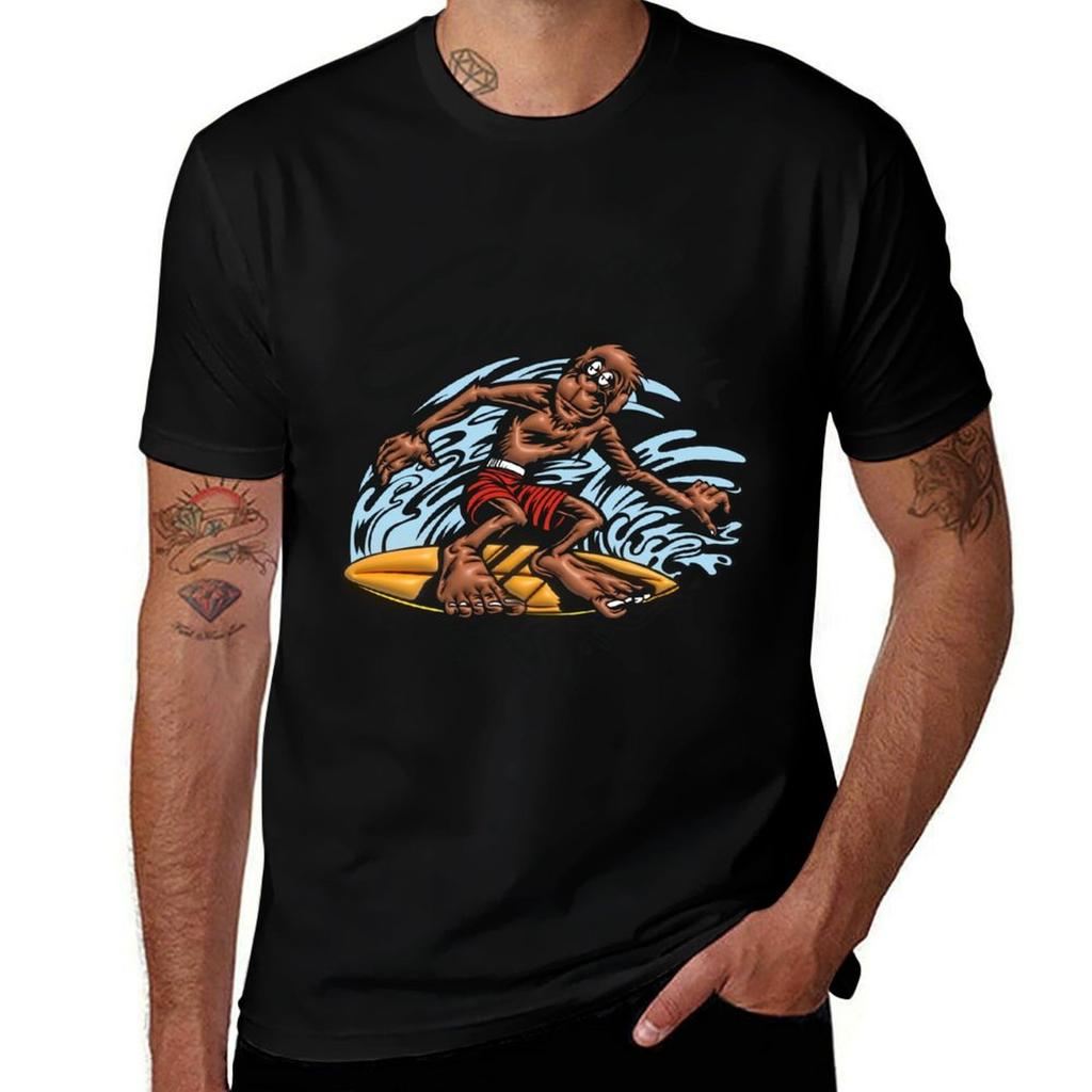 Hello Summer The Monkey Surfing Tshirt T Shirt Unisex Cotton Unisex T Shirt Graphic Tshirt