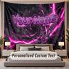 Abstract Personalized (63) Theme Custom Tapestry Personalized Custom Name Text Wall Hanging Tapestry Home Decor Background Cloth