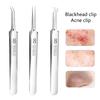 Ultra-Fine Cell Pimples Blackhead Clip Tweezers Beauty Salon Remover Acne Needle Blackhead Deep Cleaner Clip Face Skin Care Tool