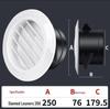 ABS Round Air Ventilation Duct: Indoor Fresh Air, White Exhaust Air Intake